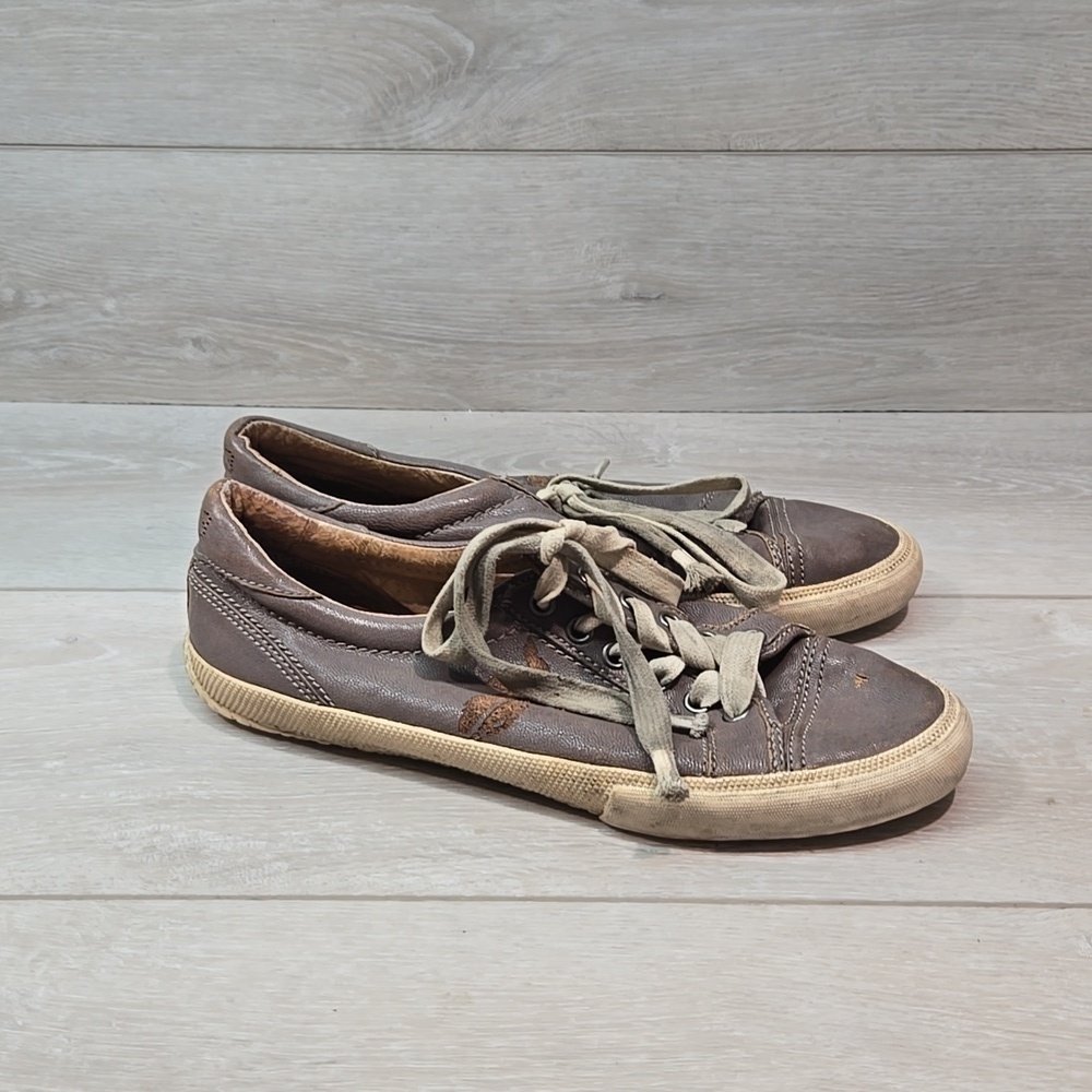 Frye Women Kira Low Top Leather sneakers shoes sz 9M
